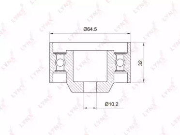 Ролик LYNXauto PB-3017
