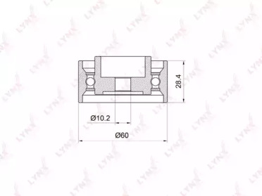 Ролик LYNXauto PB-3020