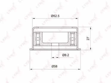 Ролик LYNXauto PB-3025