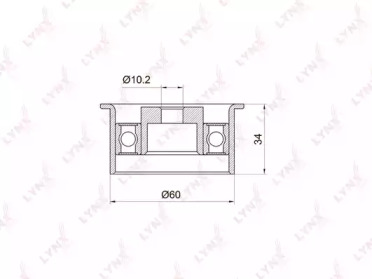 Ролик LYNXauto PB-3032