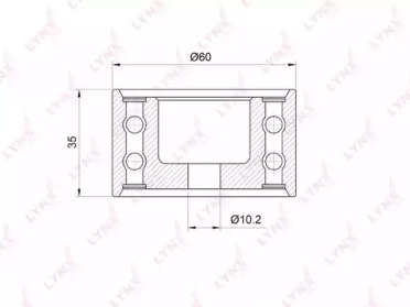 Ролик LYNXauto PB-3033