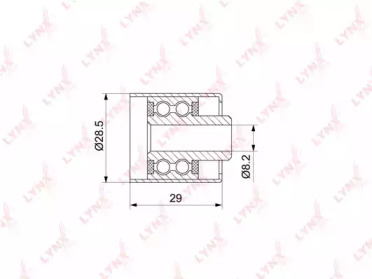 Ролик LYNXauto PB-3105