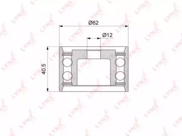 Ролик LYNXauto PB-3123