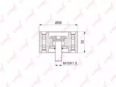 Ролик LYNXauto PB-3145