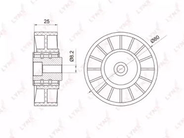 Ролик LYNXauto PB-5008