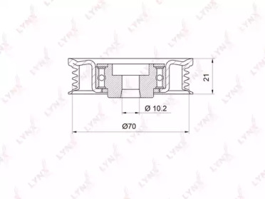 Ролик LYNXauto PB-5012