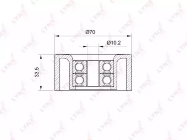 Ролик LYNXauto PB-5013