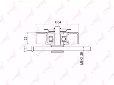 Натяжной ролик, поликлиновойремень LYNXauto PB-5017