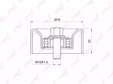 Ролик LYNXauto PB-5032