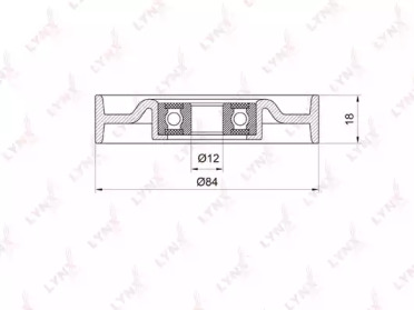 Ролик LYNXauto PB-5041