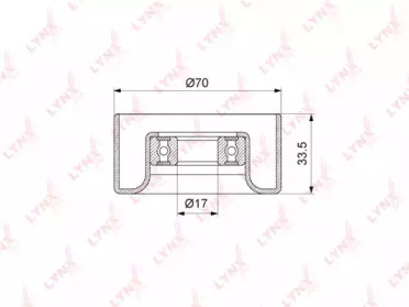Ролик LYNXauto PB-5123