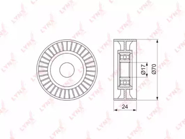 Ролик LYNXauto PB-5129