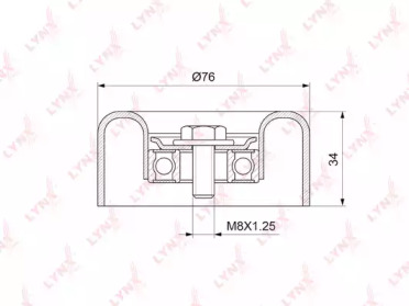 Ролик LYNXauto PB-5131