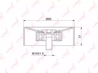 Ролик LYNXauto PB-5136