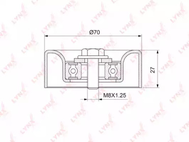 Ролик LYNXauto PB-5271