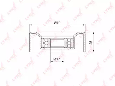 Ролик LYNXauto PB-5323