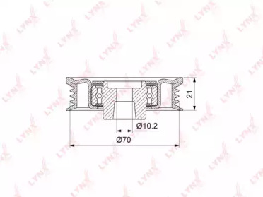 Ролик LYNXauto PB-5372