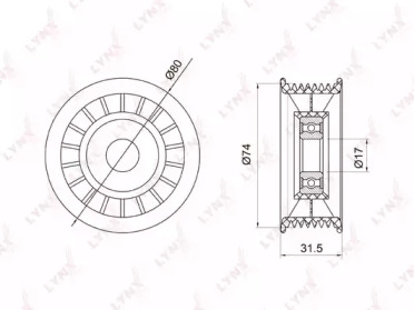 Ролик LYNXauto PB-7013