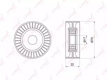Ролик LYNXauto PB-7015