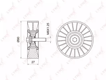 Ролик LYNXauto PB-7018
