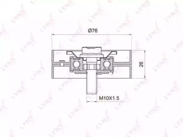 Ролик LYNXauto PB-7028