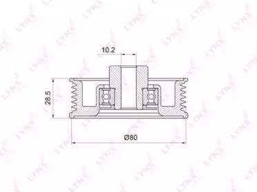 Ролик LYNXauto PB-7035