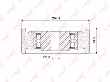 Ролик LYNXauto PB-7088