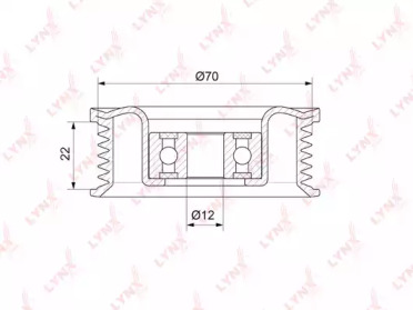 Ролик LYNXauto PB-7134