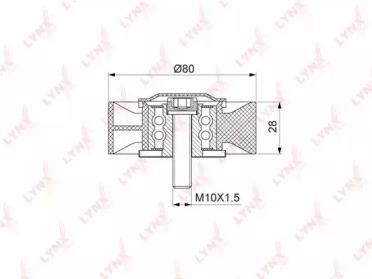 Ролик LYNXauto PB-7165