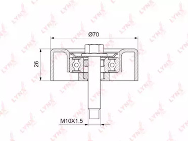 Ролик LYNXauto PB-7178