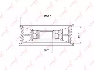Ролик LYNXauto PB-7219