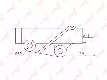 Амортизатор LYNXauto PT-1028