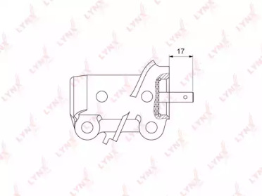 Успокоитель, зубчатый ремень LYNXauto PT-1030