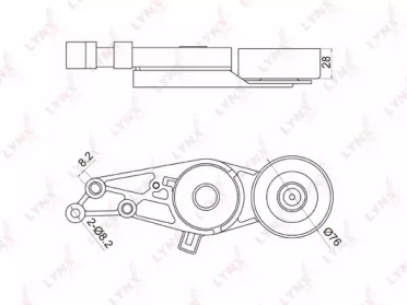 Натяжитель LYNXauto PT-3001