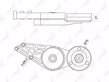 Натяжитель LYNXauto PT-3002