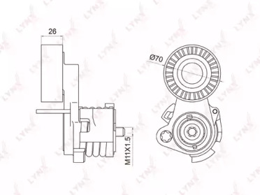 Натяжитель LYNXauto PT-3009