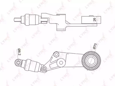 Натяжитель LYNXauto PT-3044