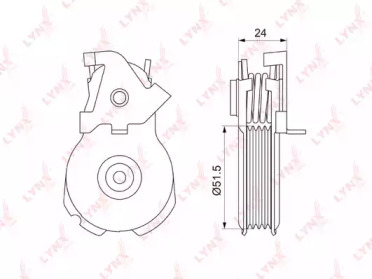 Натяжитель LYNXauto PT-3053