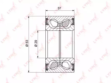 Комплект подшипника LYNXauto WB-1176