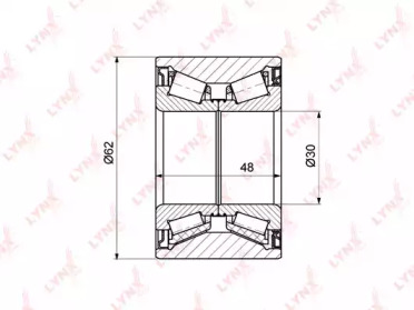 Комплект подшипника LYNXauto WB-1318