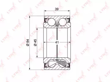 Комплект подшипника LYNXauto WB-1333
