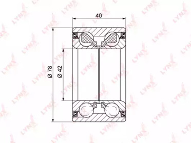 Комплект подшипника LYNXauto WB-1335
