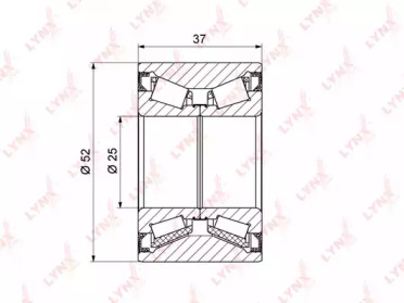 Комплект подшипника LYNXauto WB-1369
