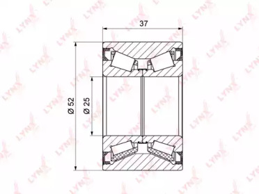 Комплект подшипника LYNXauto WB-1381