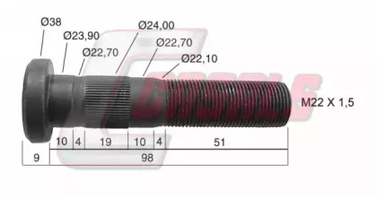 Болт CASALS 21101