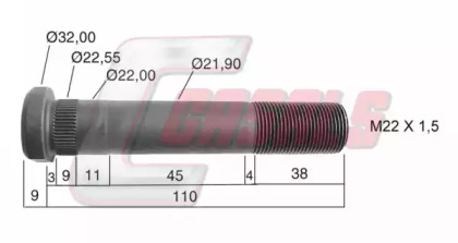 Болт CASALS 21217