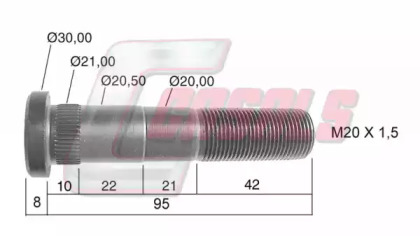 Болт CASALS 21395