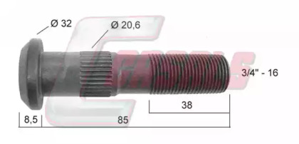 Болт CASALS 21401