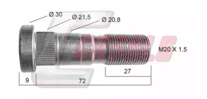 Болт CASALS 21431