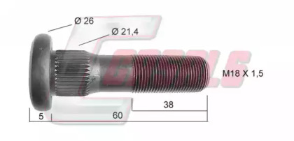 Болт CASALS 21455